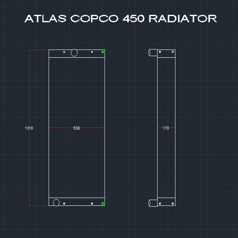 ATLAS COPCO 450 RADIATOR 9097035002